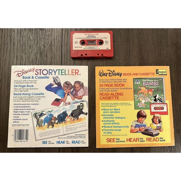 Disney BRER RABBIT & THE TAR BABY /PETE'S DRAGON Read Along BOOK & CASSETTE TAPE - Picture 2 of 4